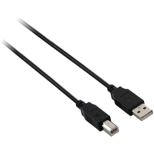 V7 V7 Black 10 ft. Usb A To B M-M Usb 2.0 Cable V7N2USB2AB-10F